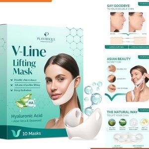 V-Line Lifting Chin Mask - Moisturizing Double Chin Remover - 10 PCS